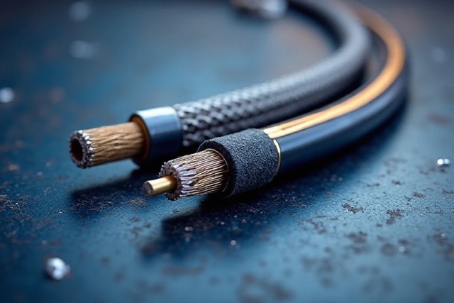 An example of shielded cables.